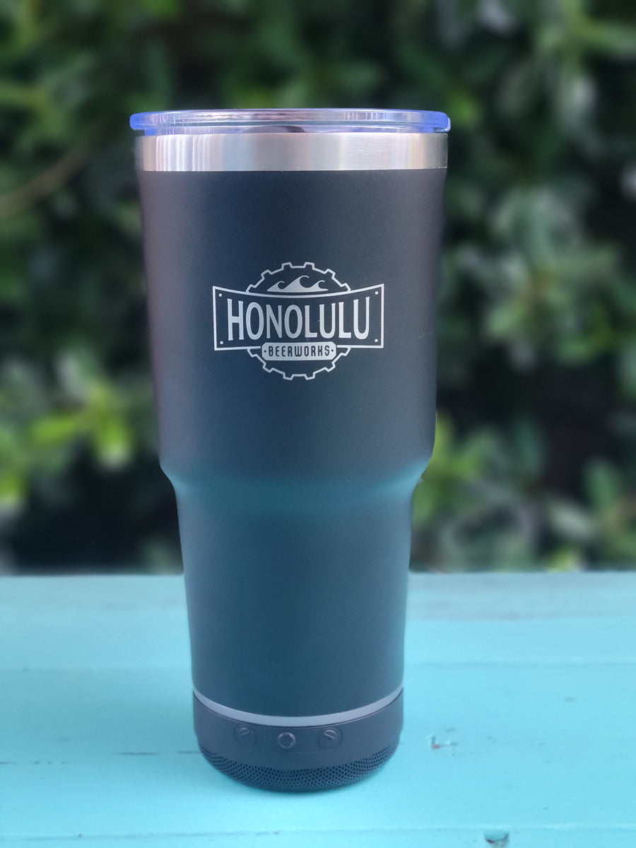 Honolulu Beerworks 24 oz Tumbler with Bluetooth Speaker