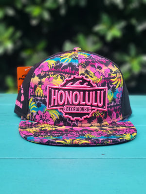 Flat Bill Miami Print Hat