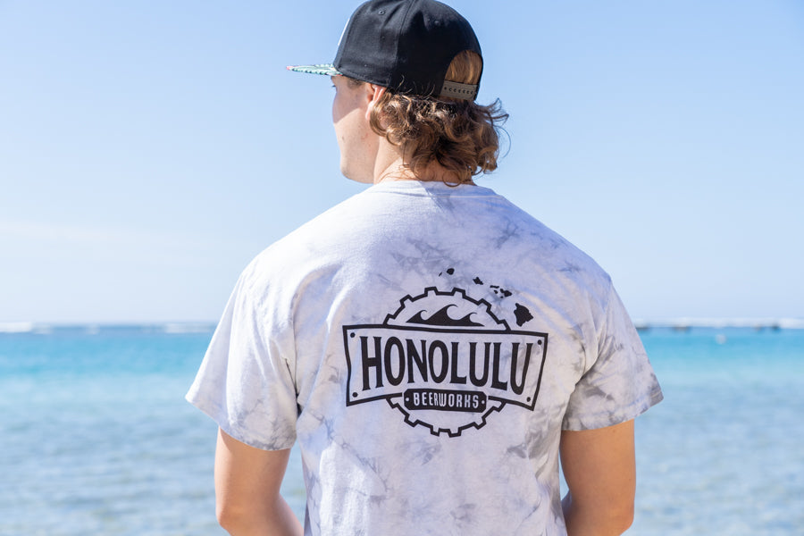 Men's HBW Logo T (Silver Tie Dye)